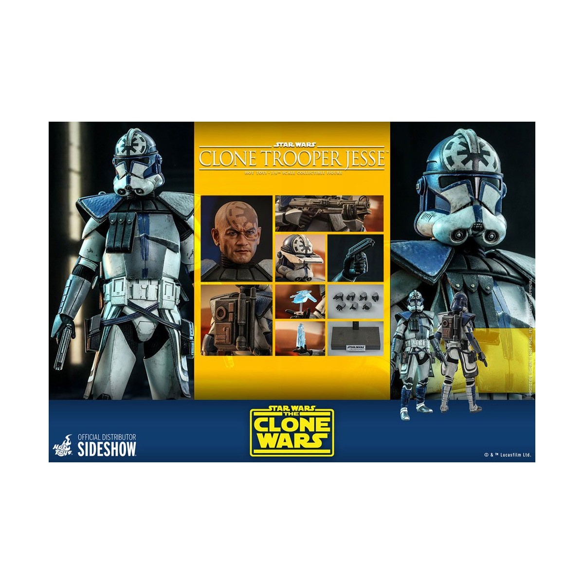 Hot Toys Star Wars - Klonkrieger Jesse - Die Klonkriege 1/6