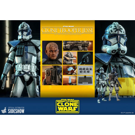 Hot Toys Star Wars - Klonkrieger Jesse - Die Klonkriege 1/6