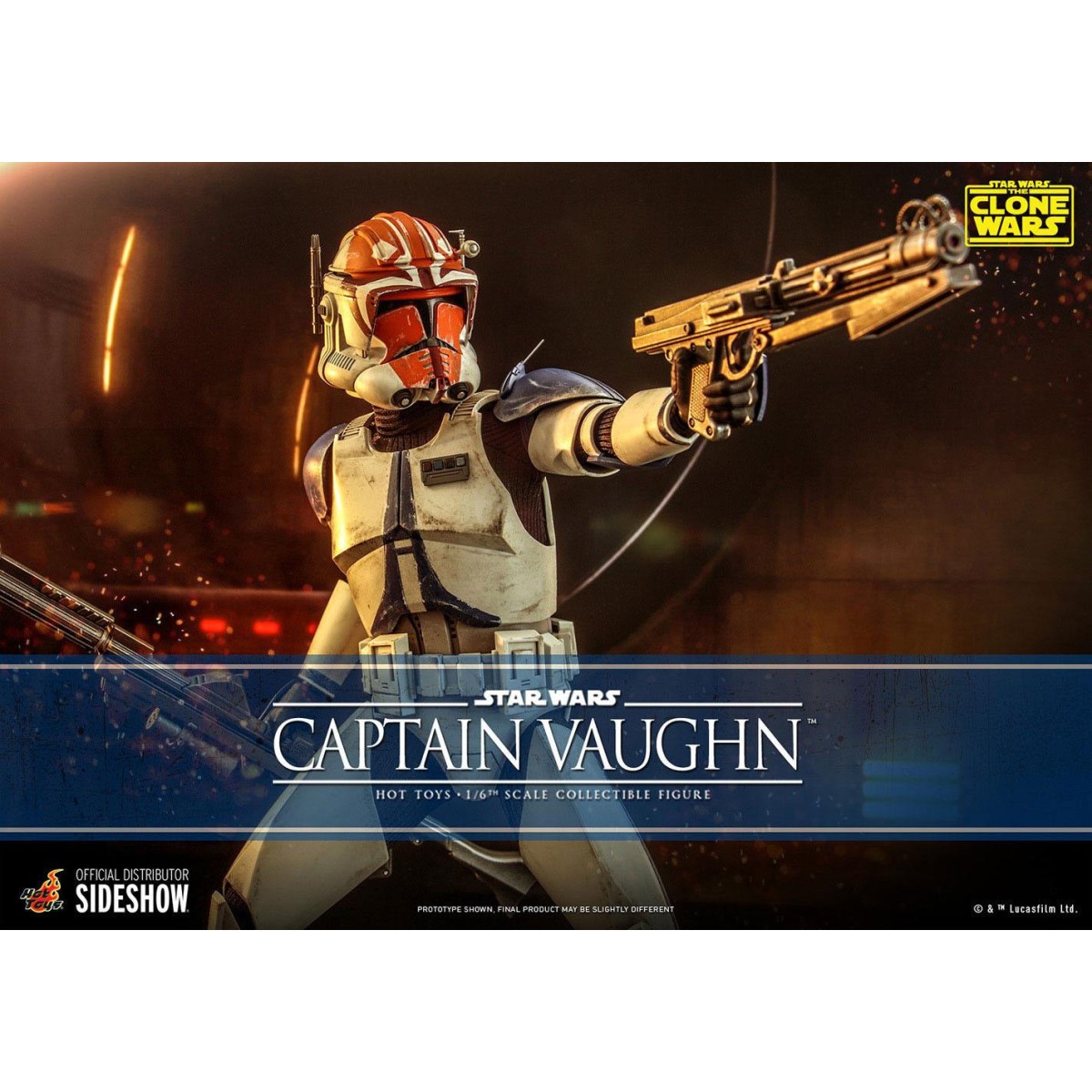 Hot Toys Star Wars - Kapitän Vaughn - The Clone Wars 1/6
