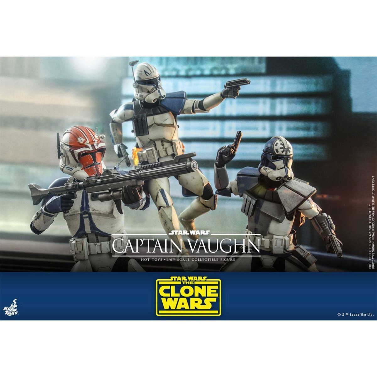 Hot Toys Star Wars - Kapitän Vaughn - The Clone Wars 1/6