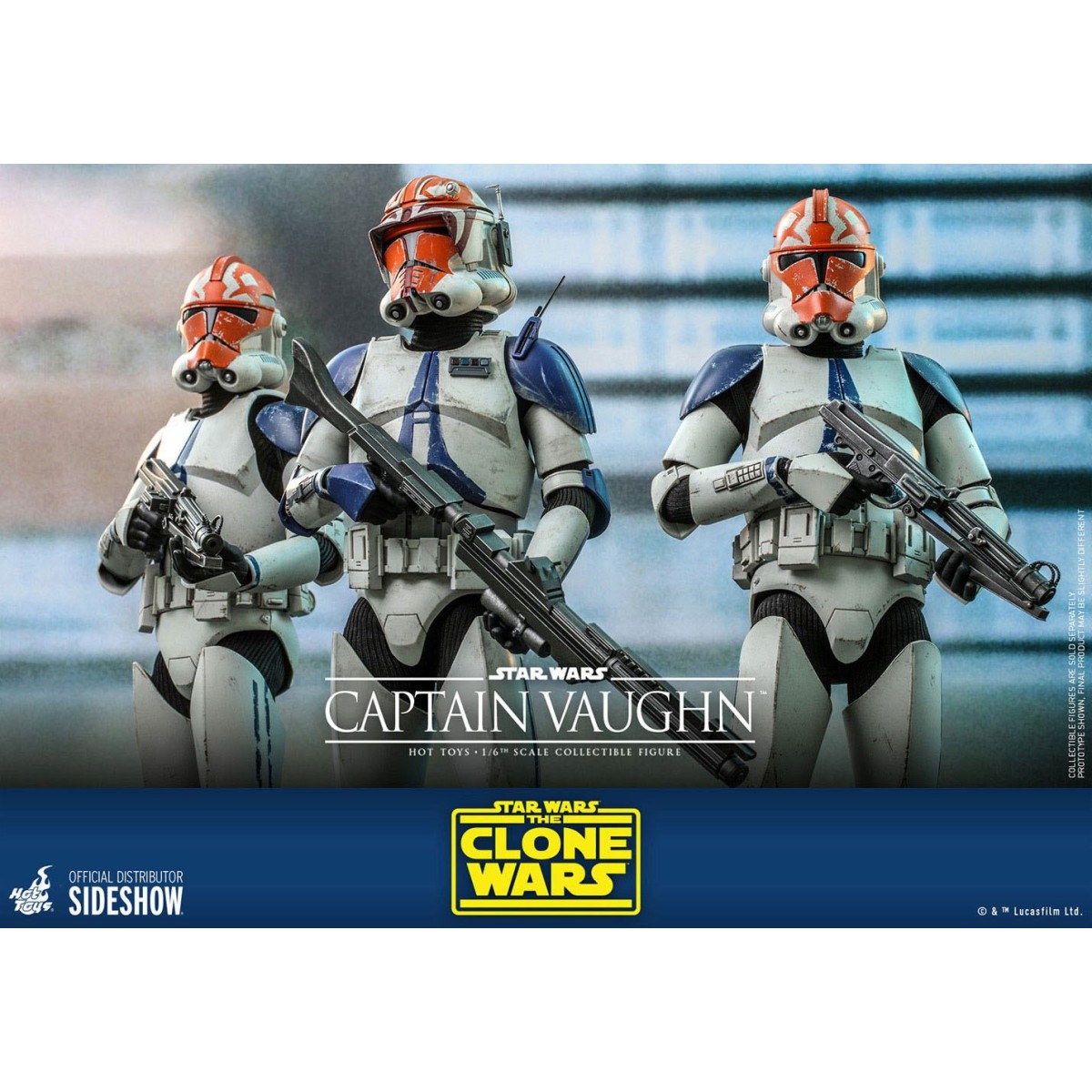 Hot Toys Star Wars - Kapitän Vaughn - The Clone Wars 1/6