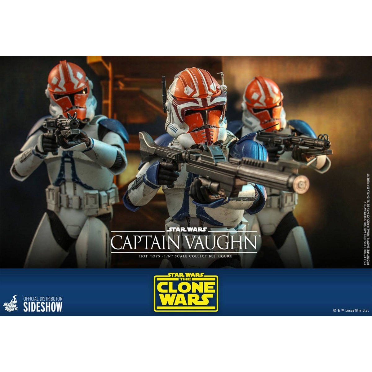 Hot Toys Star Wars - Kapitän Vaughn - The Clone Wars 1/6