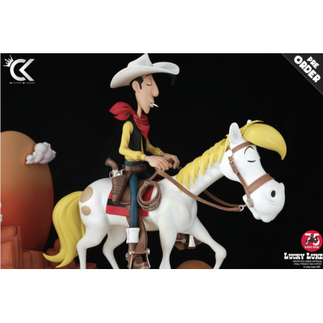 Cartoon Kingdom - Lucky Luke - Lucky Luke und Jolly Jumper Harz Statue 1/6