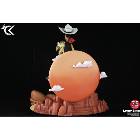 Cartoon Kingdom - Lucky Luke - Lucky Luke und Jolly Jumper Harz Statue 1/6