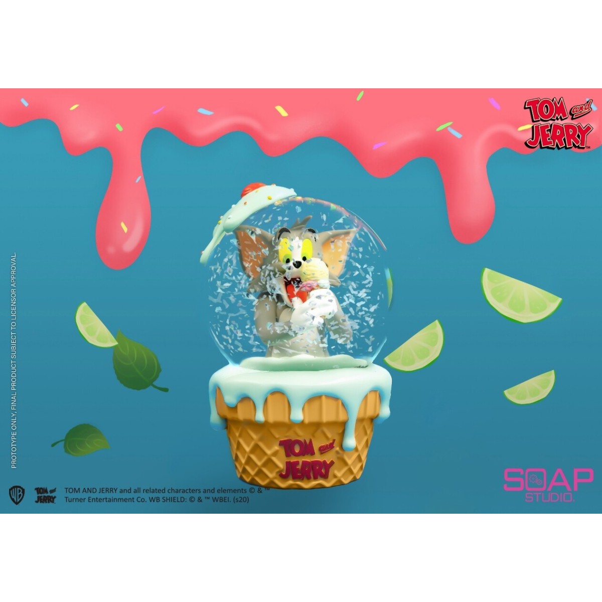 Soap Studios - Tom und Jerry - Tom Eiscreme-Schneekugel 