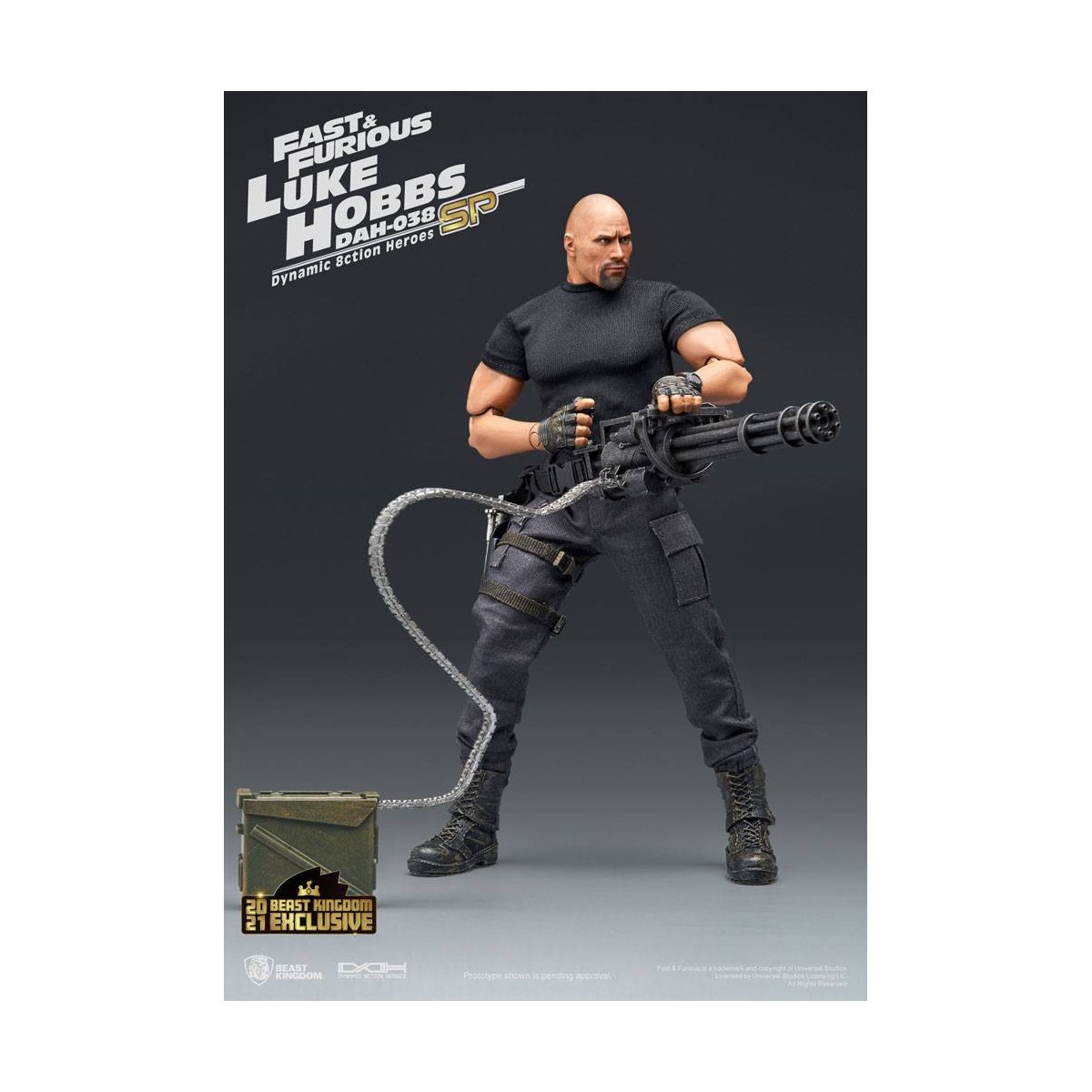 Beast Kingdom - Fast & Furious - Luke Hobbs Limited Edition - Dynamic Action Heroes Actionfigur 1/9