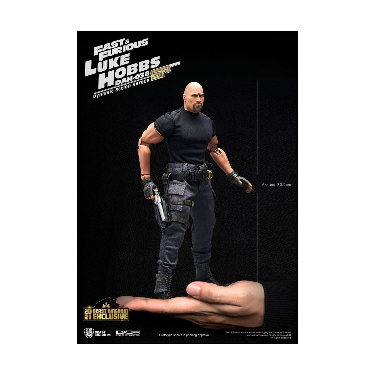 Beast Kingdom - Fast & Furious - Luke Hobbs Limited Edition - Dynamic Action Heroes Actionfigur 1/9