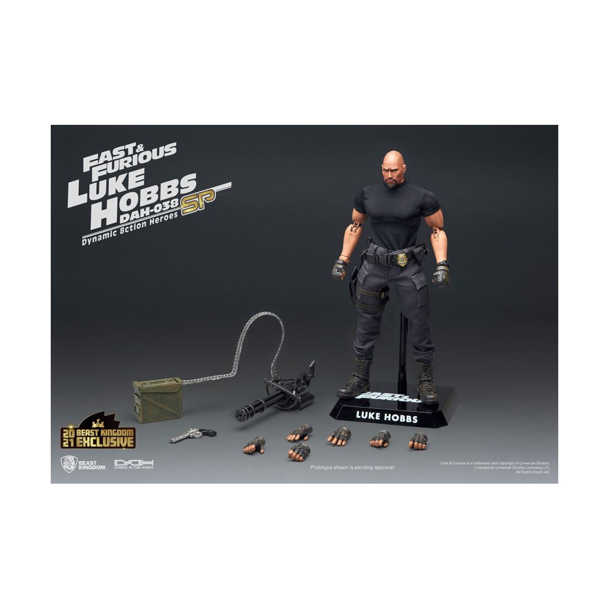 Beast Kingdom - Fast & Furious - Luke Hobbs Limited Edition - Dynamic Action Heroes Actionfigur 1/9