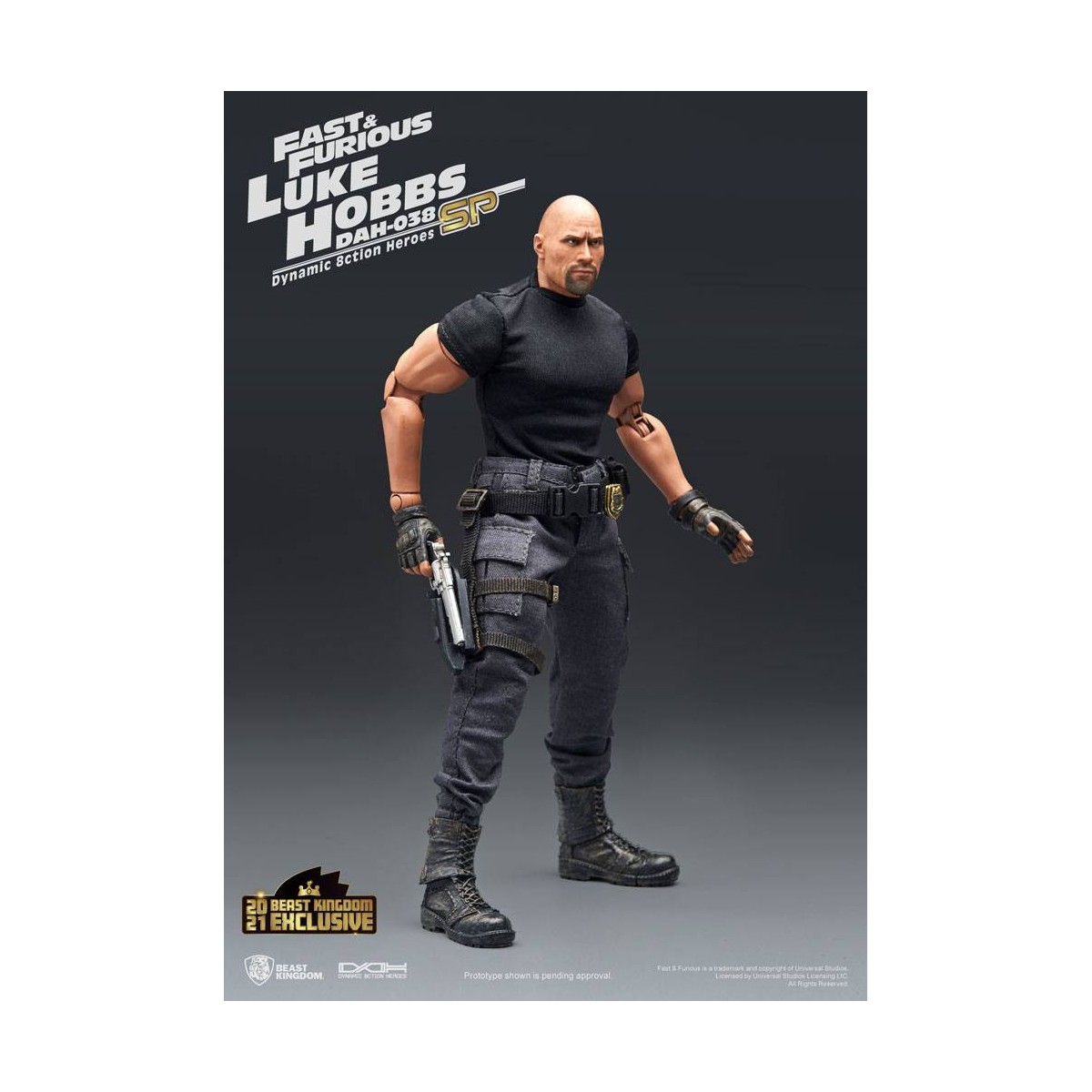 Beast Kingdom - Fast & Furious - Luke Hobbs Limited Edition - Dynamic Action Heroes Actionfigur 1/9