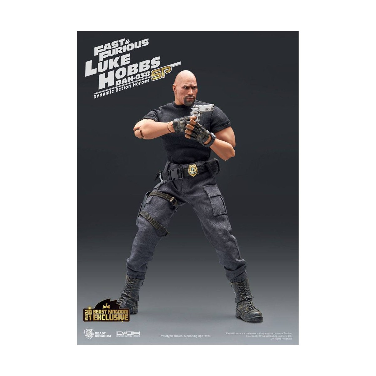 Beast Kingdom - Fast & Furious - Luke Hobbs Limited Edition - Dynamic Action Heroes Actionfigur 1/9