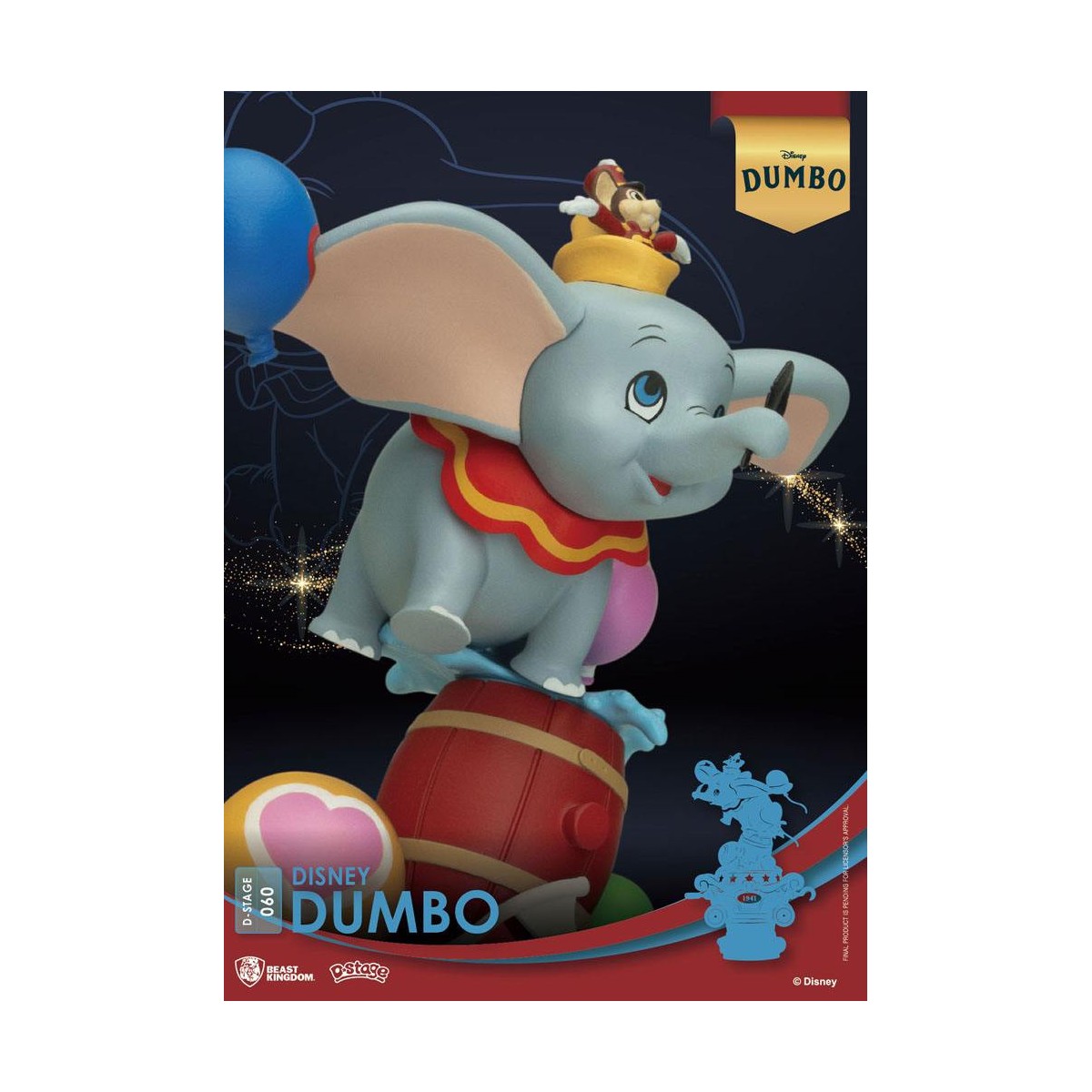 Beast Kingdom Disney Classic Animation Series Diorama Dumbo - PVC D-Stage