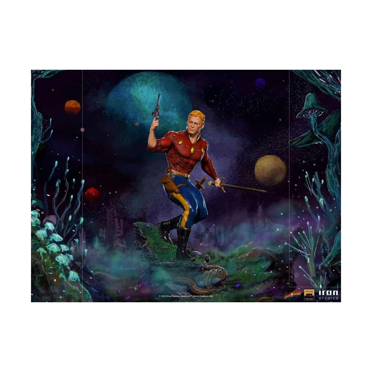 Iron Studios - Flash Gordon Statuette 1/10 Deluxe Art Scale - Defenders of the Earth