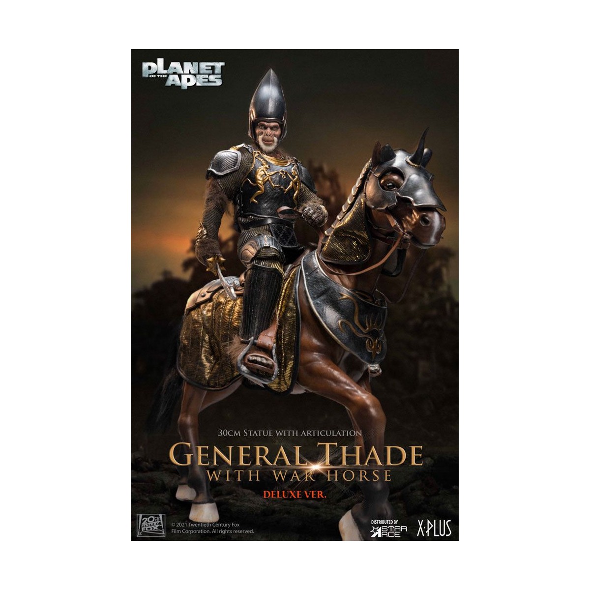 Star Ace - General Thade With War Horse - Planet der Affen (Tim Burton)