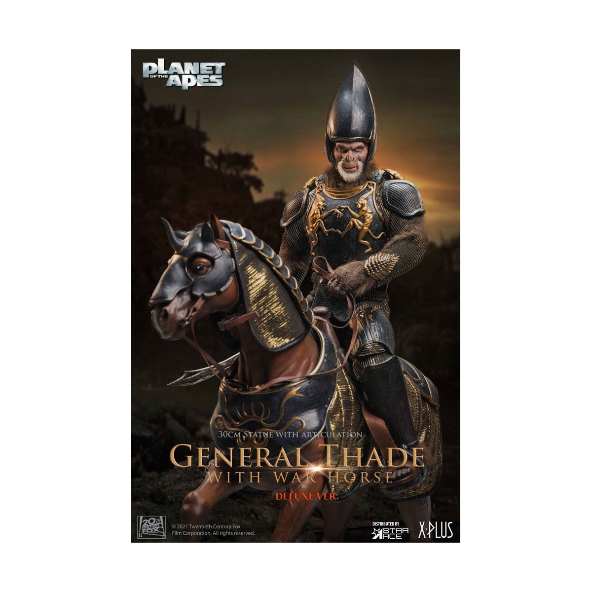 Star Ace - General Thade With War Horse - Planet der Affen (Tim Burton)