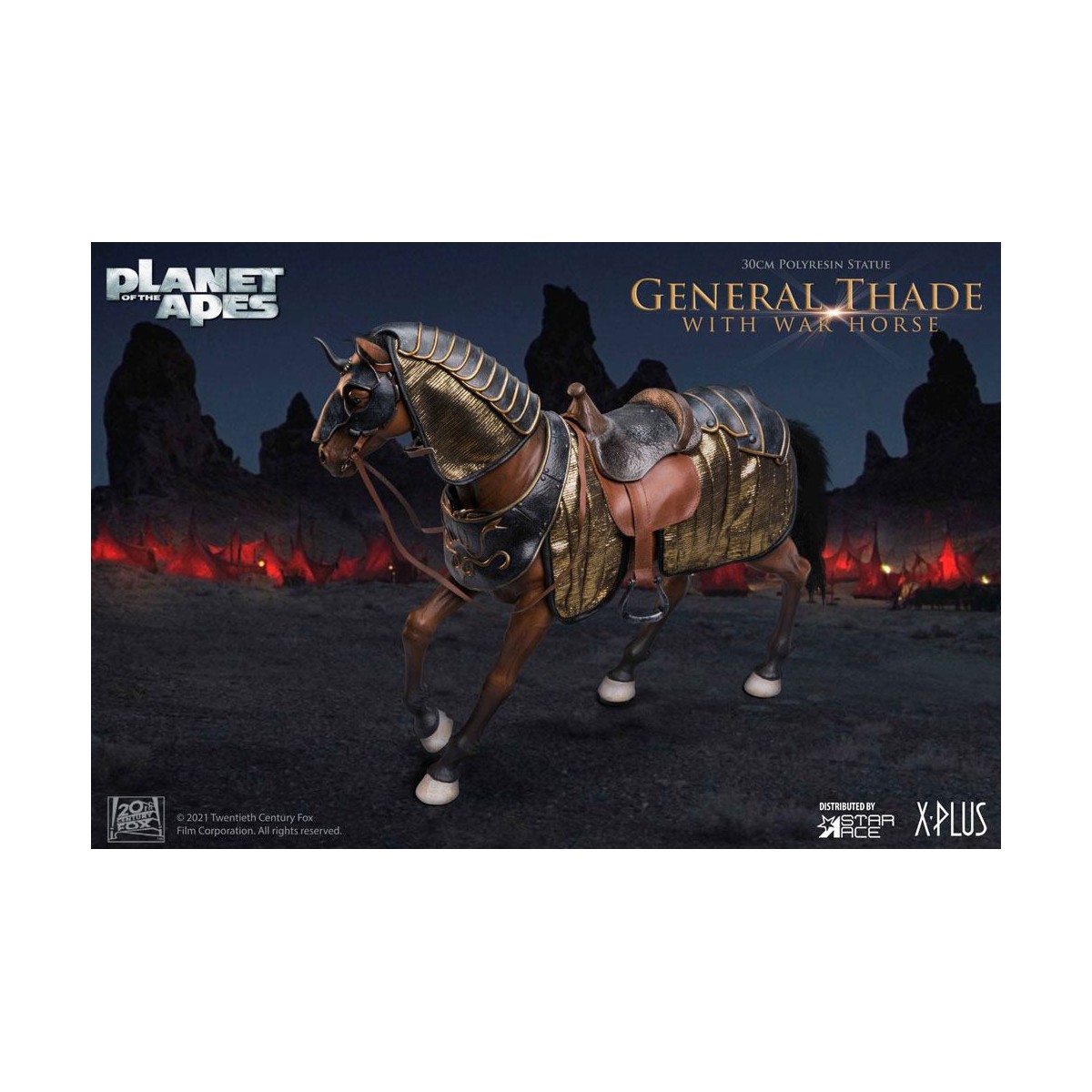 Star Ace - General Thade With War Horse - Planet der Affen (Tim Burton)
