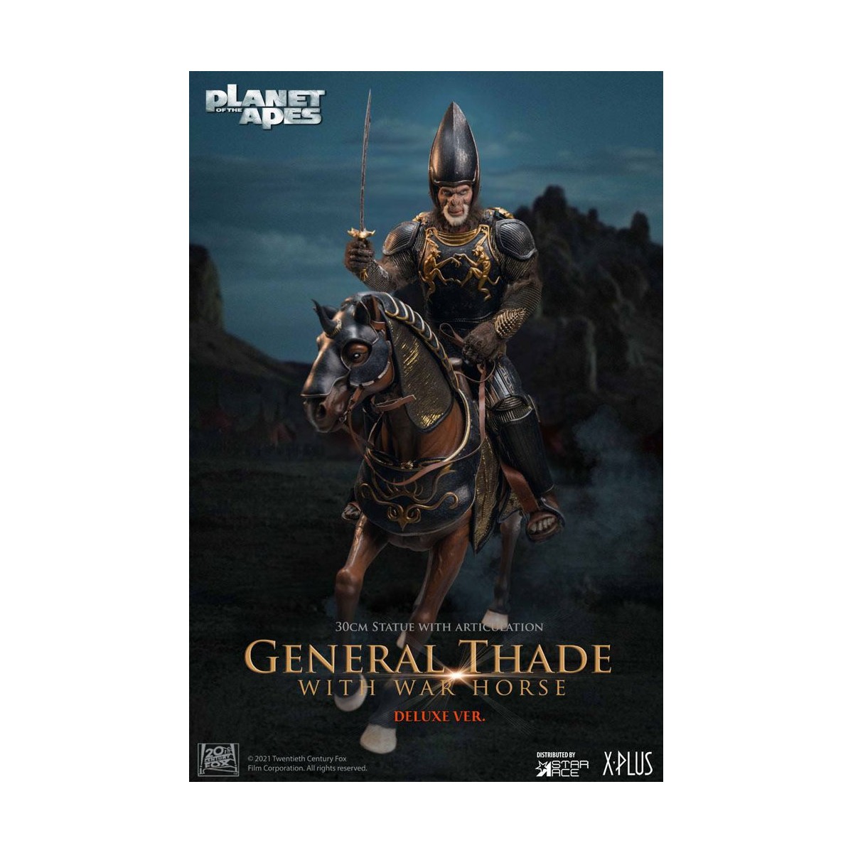 Star Ace - General Thade With War Horse - Planet der Affen (Tim Burton)