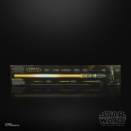 Hasbro - Schwert Rei Force Fx Lightsaber - Black Serie Replica Elite Version