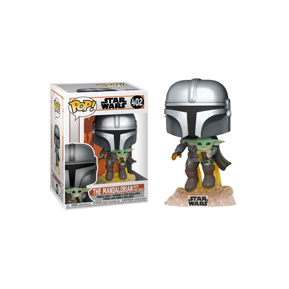 Funko POP! 402 Star Wars - Der Mandalorianer mit dem Kind - Baby Yoda