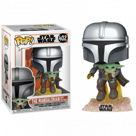 Funko POP! 402 Star Wars - Der Mandalorianer mit dem Kind - Baby Yoda