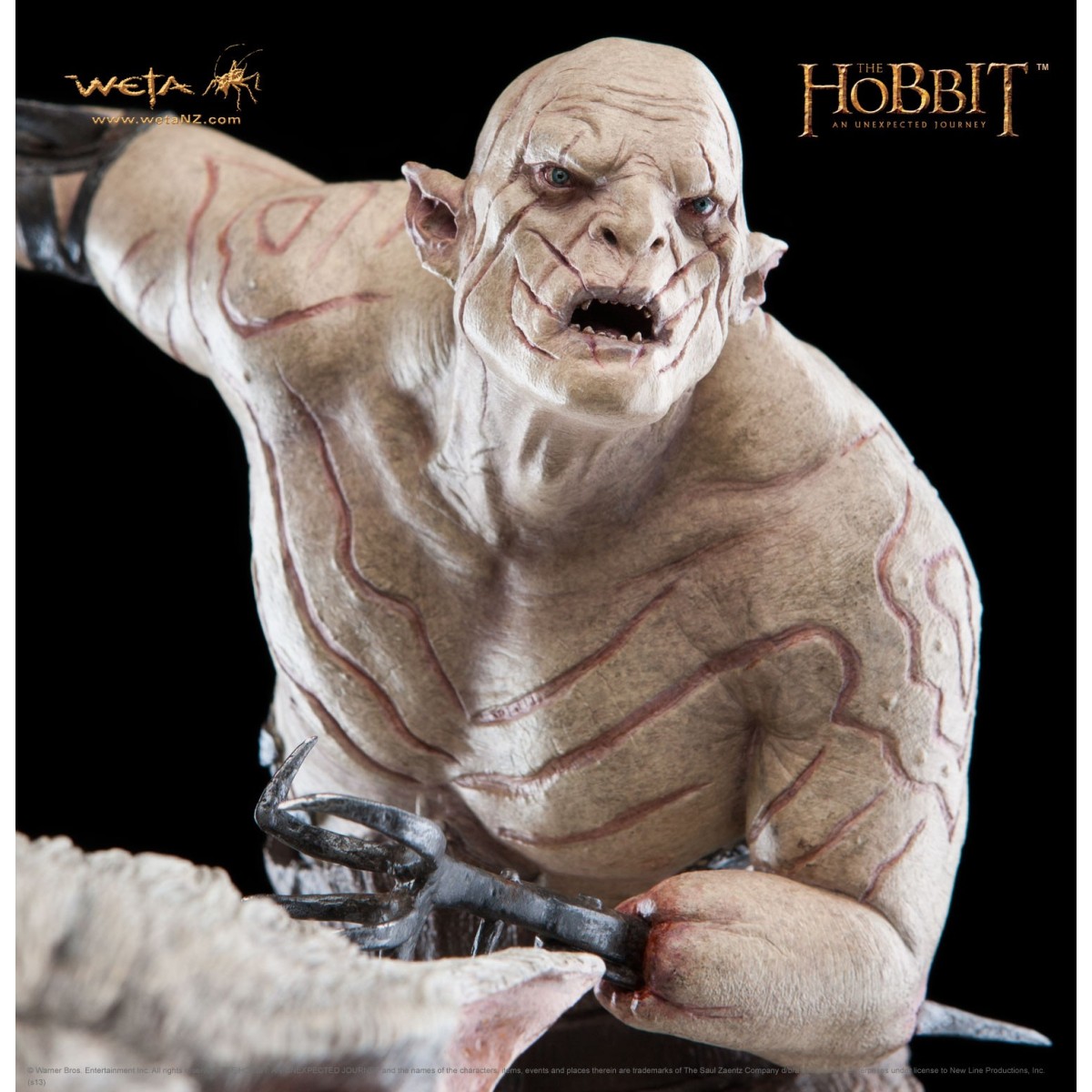 Weta Statue Hobbit Azog The Defiler on Warg
