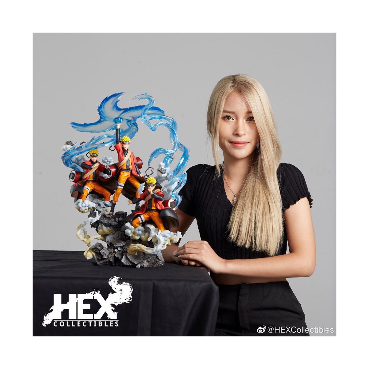 Hex Collectibles - Uzumaki Naruto Senjutsu Futon RasenShuriken - Naruto Shippuden Statue 1/8 