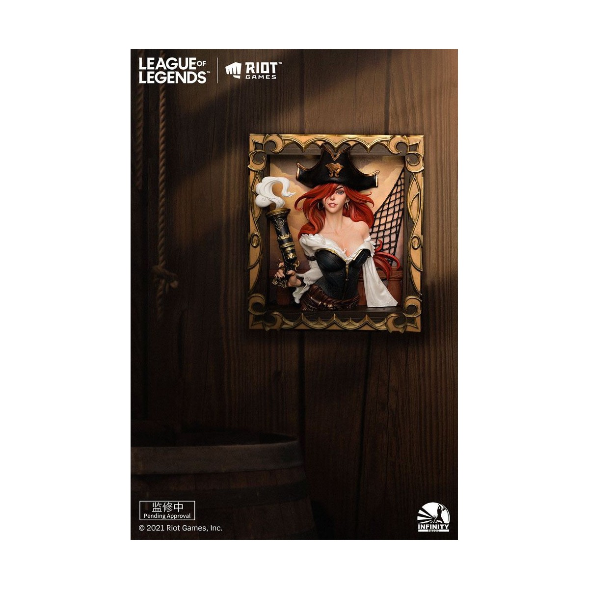 Infinity Studio - 3D-Rahmen The Bounty Hunter Miss Fortune - League of Legends