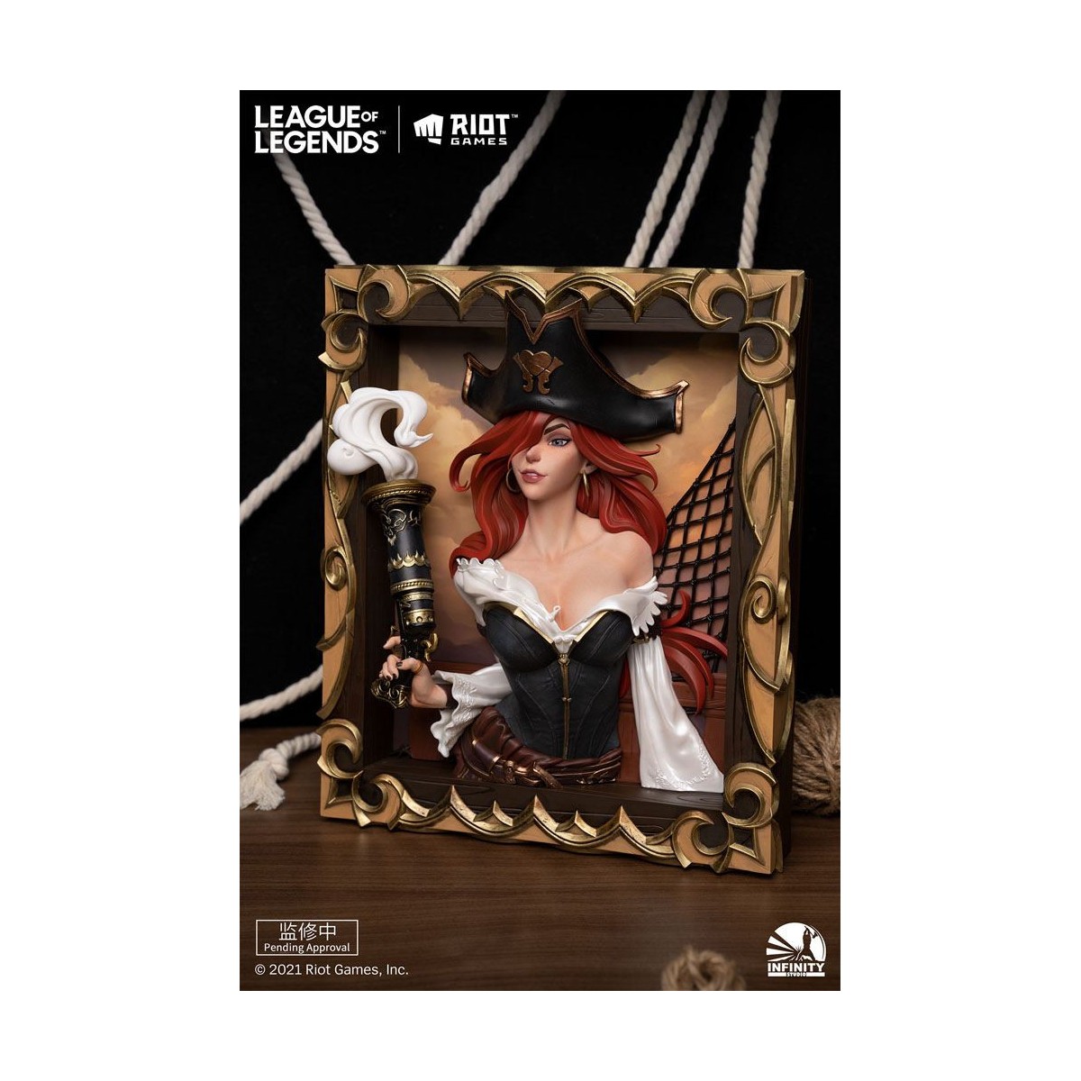 Infinity Studio - 3D-Rahmen The Bounty Hunter Miss Fortune - League of Legends