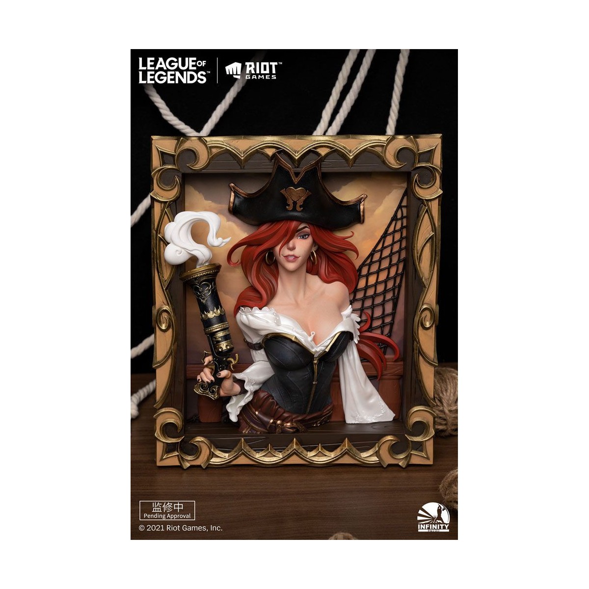 Infinity Studio - 3D-Rahmen The Bounty Hunter Miss Fortune - League of Legends