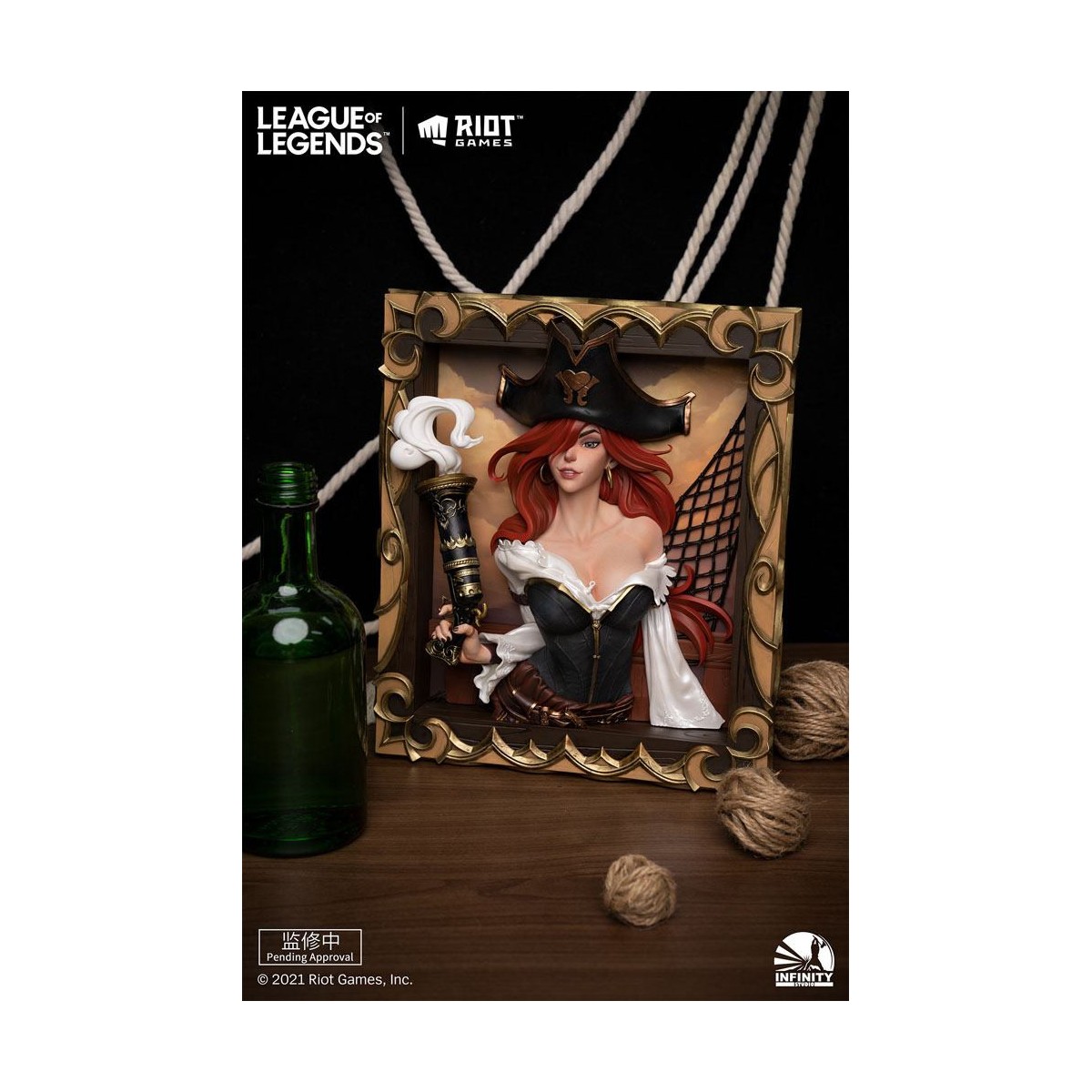 Infinity Studio - 3D-Rahmen The Bounty Hunter Miss Fortune - League of Legends