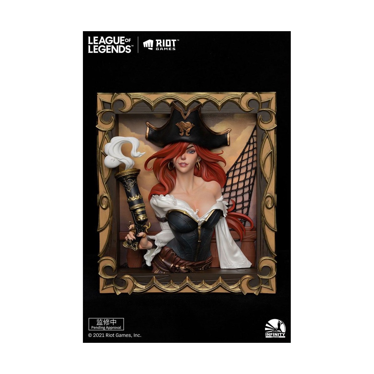 Infinity Studio - 3D-Rahmen The Bounty Hunter Miss Fortune - League of Legends