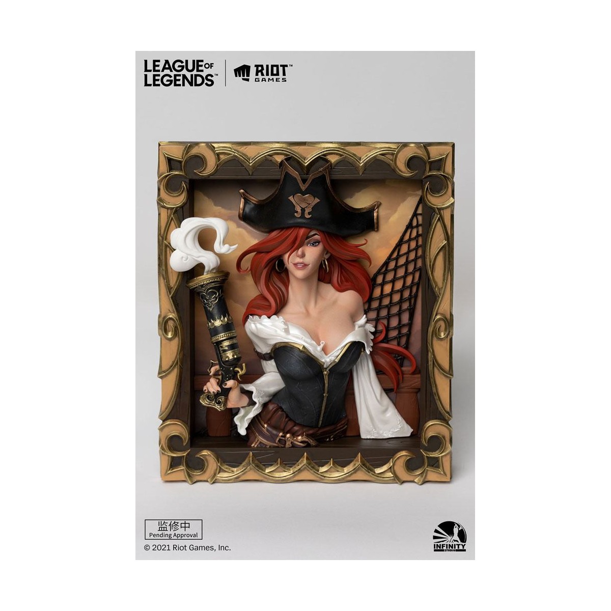 Infinity Studio - 3D-Rahmen The Bounty Hunter Miss Fortune - League of Legends