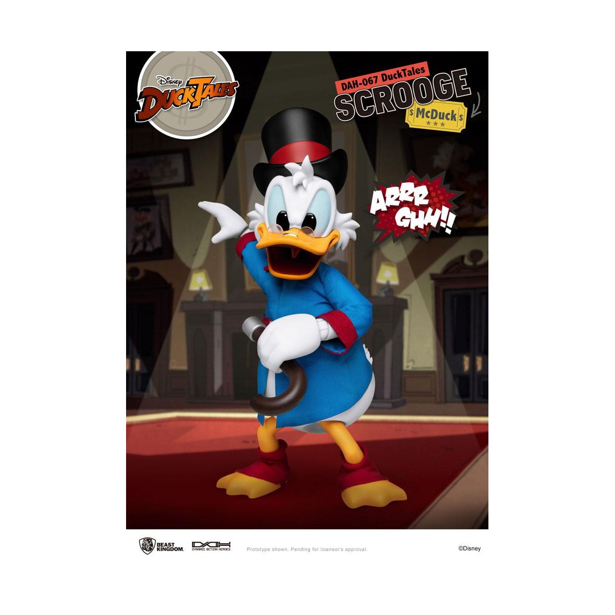 Beast Kingdom Disney Classic Figurine - Scrooge Mc Duck - Dagobert Duck - Duck Tales - Dynamic Action Heroes 1/9