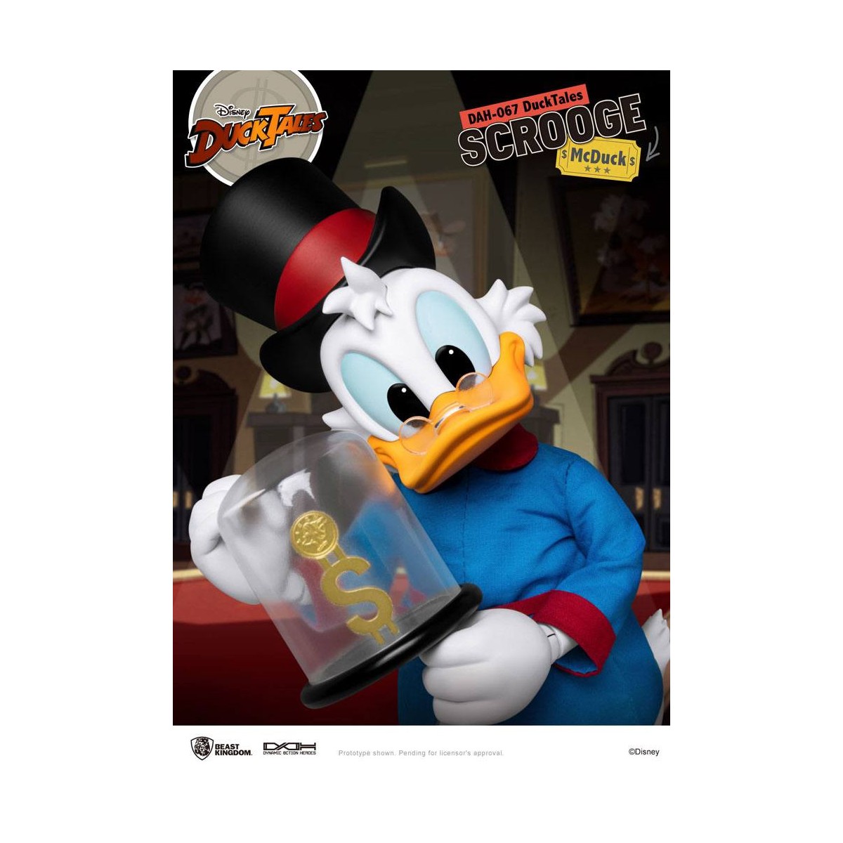 Beast Kingdom Disney Classic Figurine - Scrooge Mc Duck - Dagobert Duck - Duck Tales - Dynamic Action Heroes 1/9