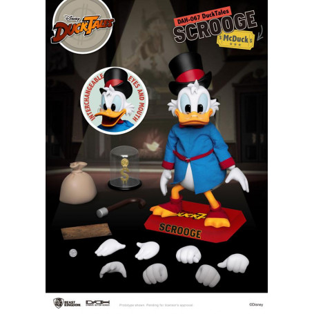 Beast Kingdom Disney Classic Figurine - Scrooge Mc Duck - Dagobert Duck - Duck Tales - Dynamic Action Heroes 1/9