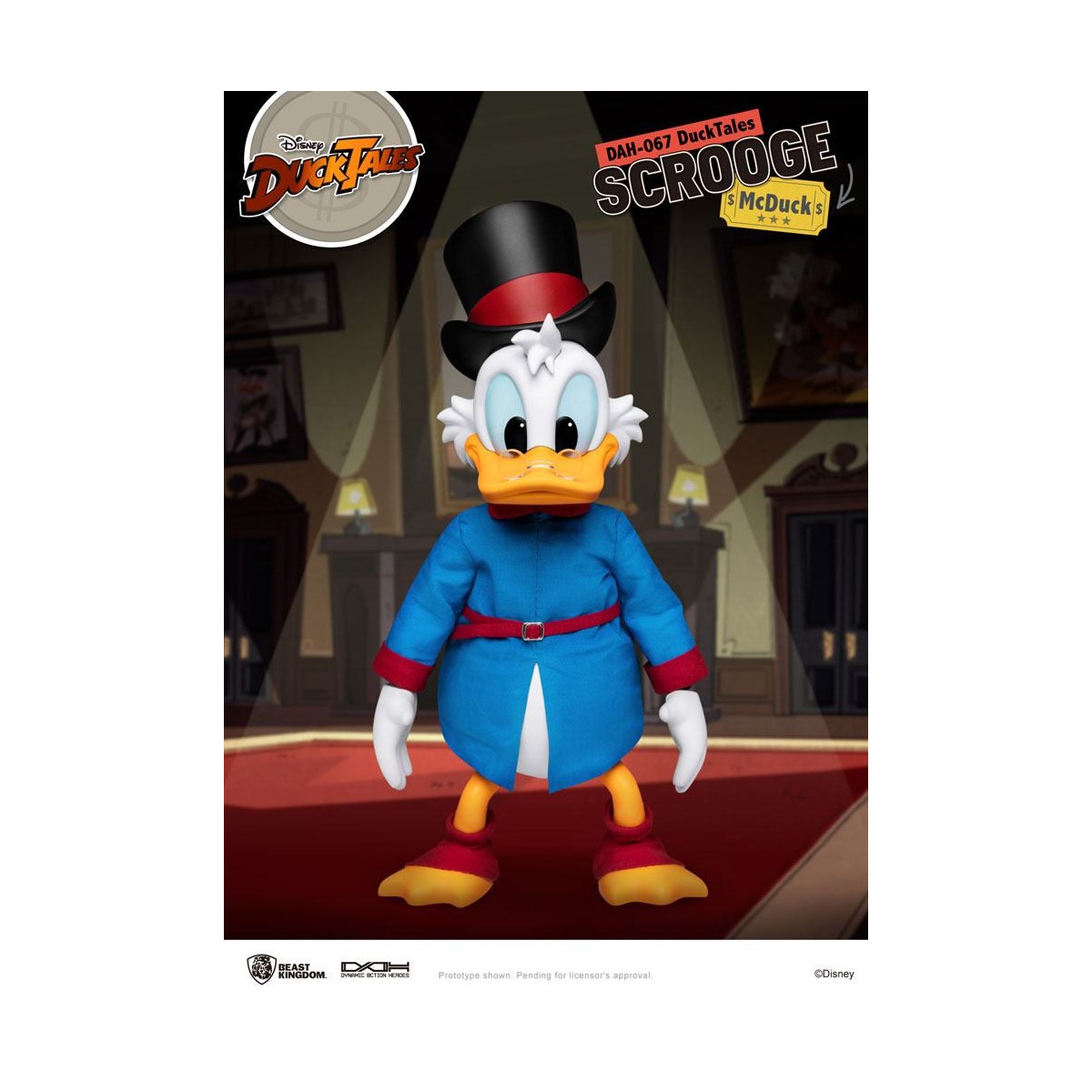 Beast Kingdom Disney Classic Figurine - Scrooge Mc Duck - Dagobert Duck - Duck Tales - Dynamic Action Heroes 1/9