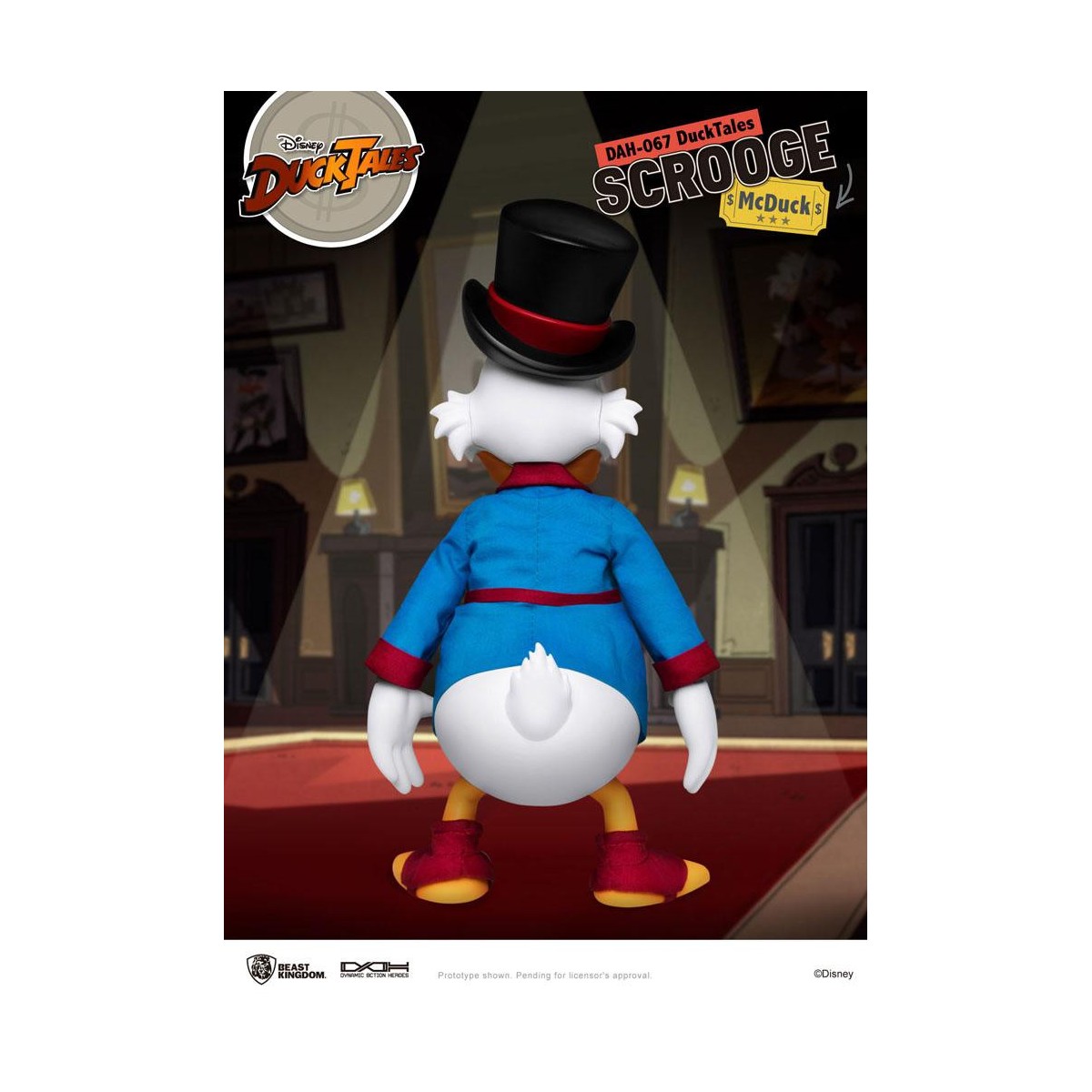 Beast Kingdom Disney Classic Figurine - Scrooge Mc Duck - Dagobert Duck - Duck Tales - Dynamic Action Heroes 1/9