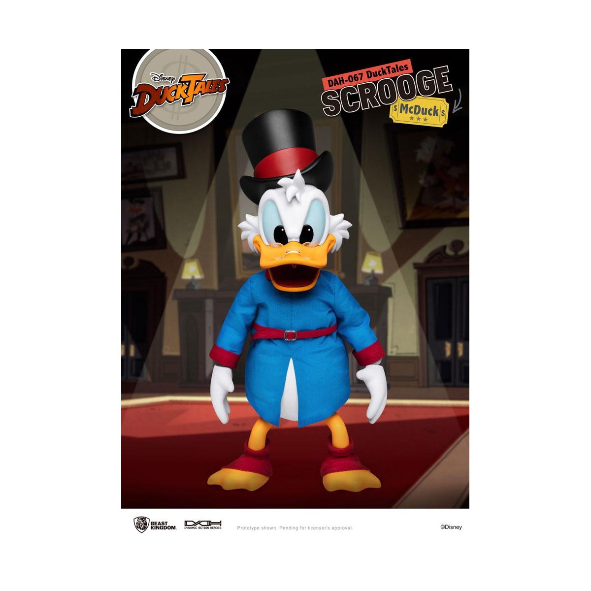 Beast Kingdom Disney Classic Figurine - Scrooge Mc Duck - Dagobert Duck - Duck Tales - Dynamic Action Heroes 1/9