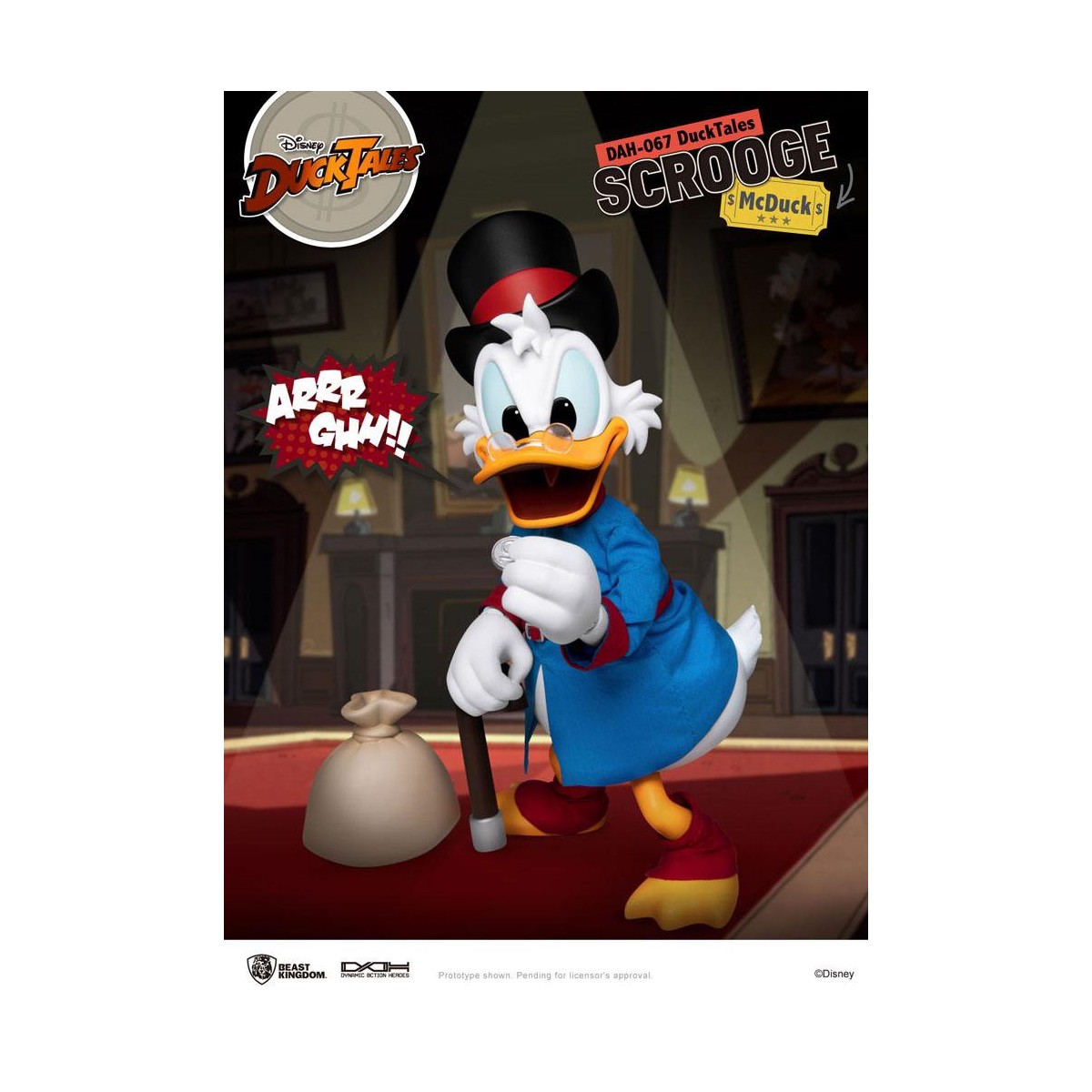 Beast Kingdom Disney Classic Figurine - Scrooge Mc Duck - Dagobert Duck - Duck Tales - Dynamic Action Heroes 1/9