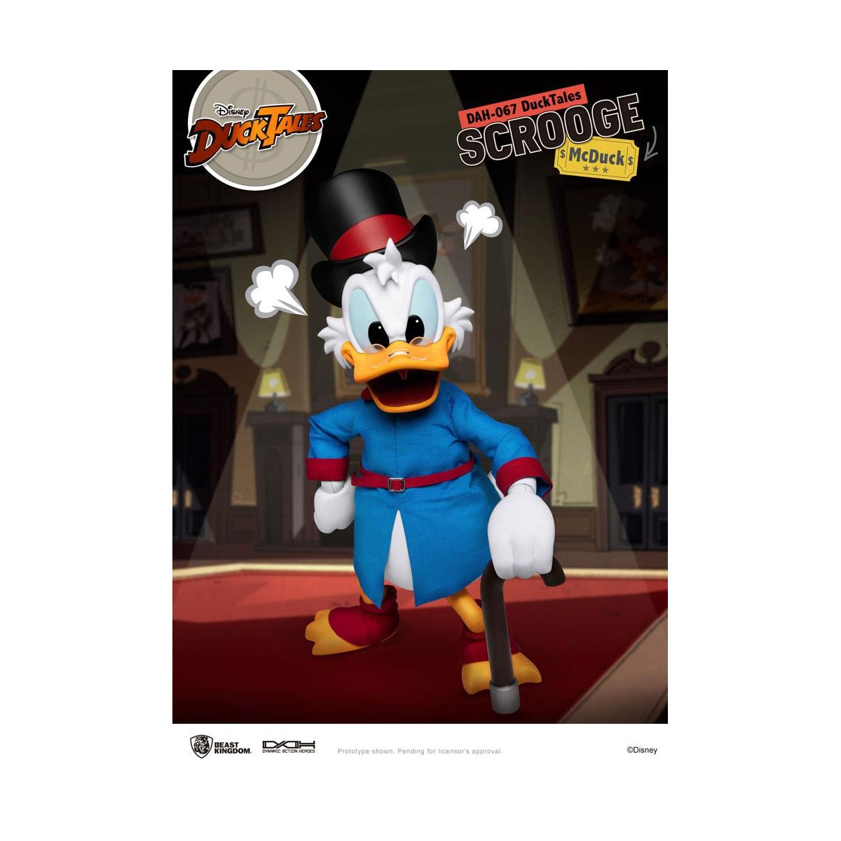 Beast Kingdom Disney Classic Figurine - Scrooge Mc Duck - Dagobert Duck - Duck Tales - Dynamic Action Heroes 1/9