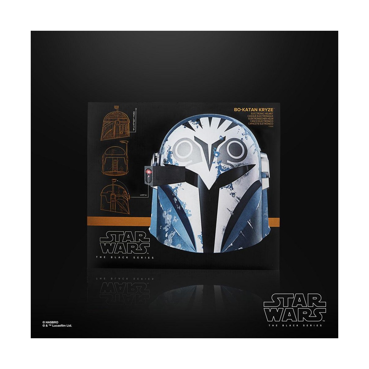 Hasbro - Helm Bo-Katan Kryze The Mandalorian - Star Wars Black Series Helmet 1:1 Replica Premium