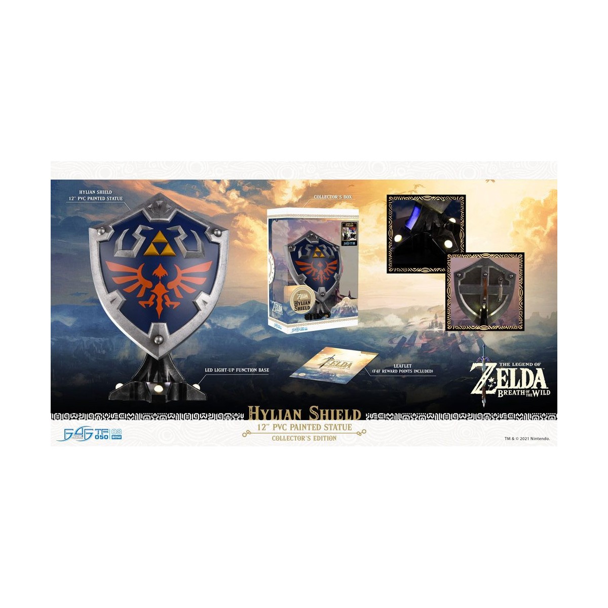 First 4 Figures - Zelda - Hylian Shield Collector's Edition - Breath of the Wild PVC-Statue