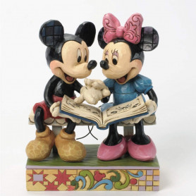 Enesco Disney Traditions - Mickey & Minnie blättern in einem Buch