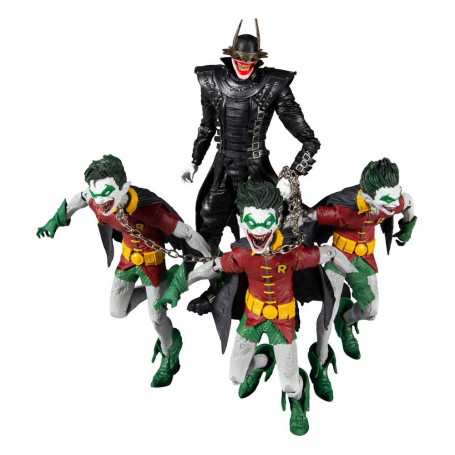 Mc Farlane - Dark Nights: Metal - The Batman Who Laughs and the Robins of Earth 22 pack 4 figurines