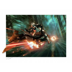 Star wars impression Art Print - Endor Chase - 46 x 61 cm ungerahmt - Return of the Jedi