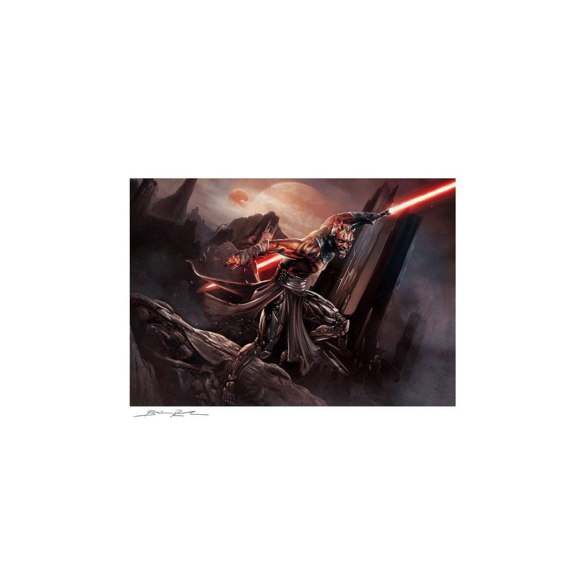 Star wars impression Art Print - Darth Maul: Savage Rage - 46 x 61 cm ungerahmt