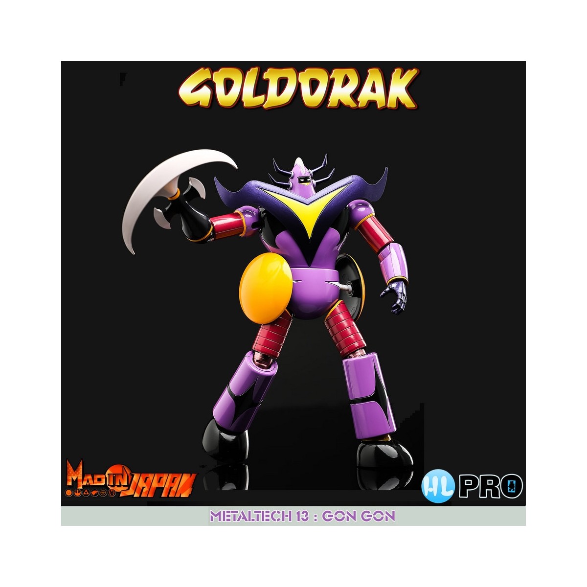 HL PRO - Gon Gon Anime Color - Goldorak - UFO Robot Grendizer - Metaltech 13 Die Cast