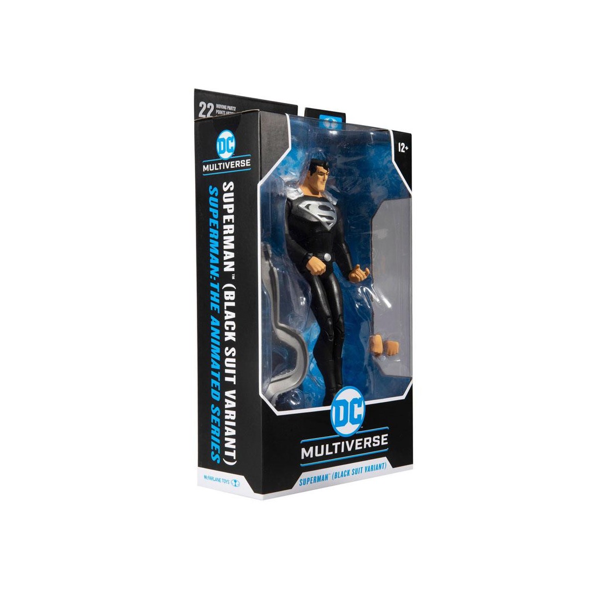 Mc Farlane DC Multiverse - Superman Black Suit Variant - Superman: The Animated Series 1/12