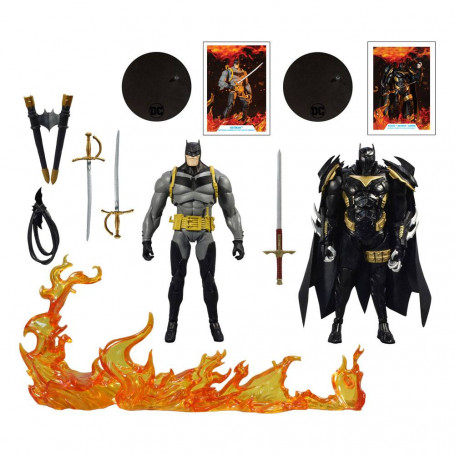 Mc Farlane - DC Multiverse - Batman vs. Azrael Batman Armor - Multipack White Knight 1/12