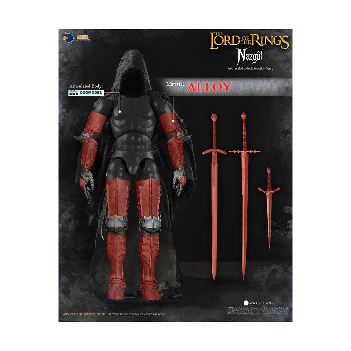 Asmus Toys - Der Herr der Ringe Actionfigur 1/6 Nazgûl - Ringwraith - LOTR