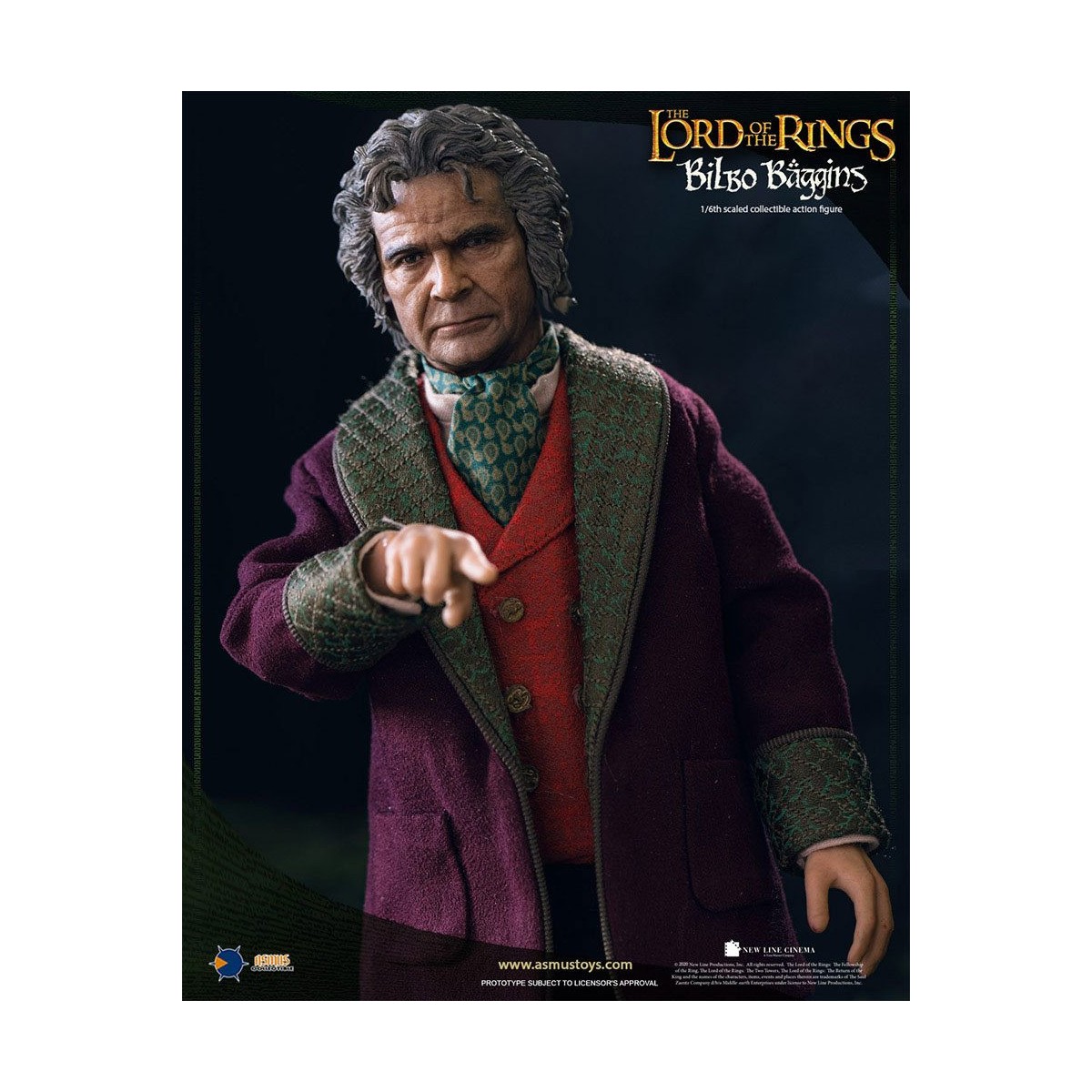 Asmus Toys - Der Herr der Ringe Actionfigur 1/6 Bilbo Baggins - LOTR
